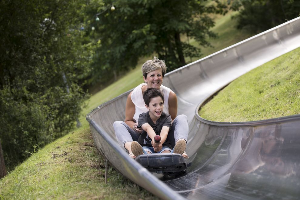 Fahrt auf der Sommerrodelbahn Eifeltor