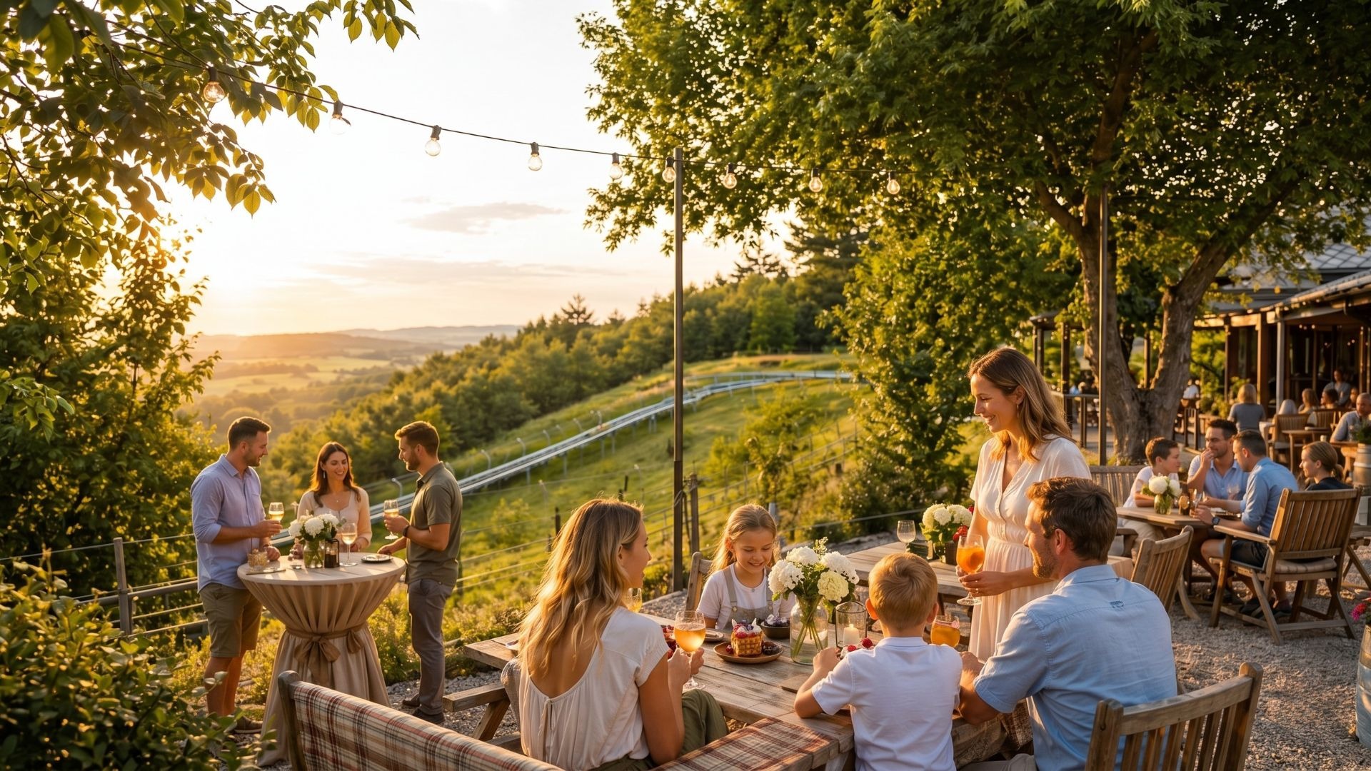 Luftaufnahme der Eifeltor Erlebnispark